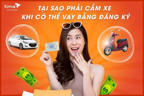 Cầm xe ô tô không chính chủ hạn mức cao tại TIMA